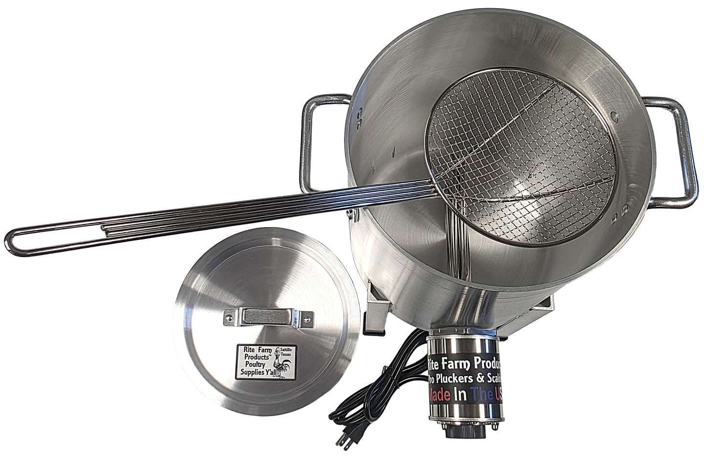 Rite Farm Products Pro USA 4 Gallon 120 Volt, 1,000-Watt Quail Scalder