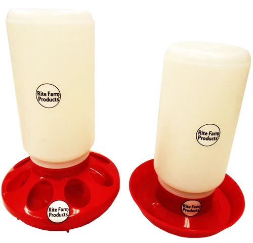 Rite Farm Products Chick Feeder & Waterer with Jars Poultry Chicken