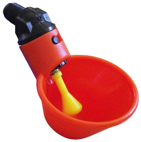 Orange Automatic Cup Style Poultry Chicken Drinkers