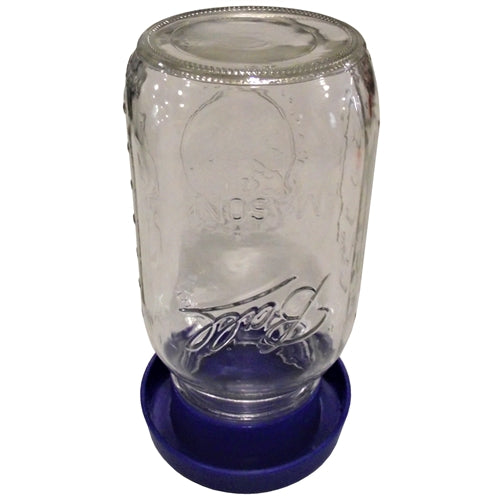 Rite Farm Products Quail & Bantam Chick Safety Waterer Base & Quart Jar