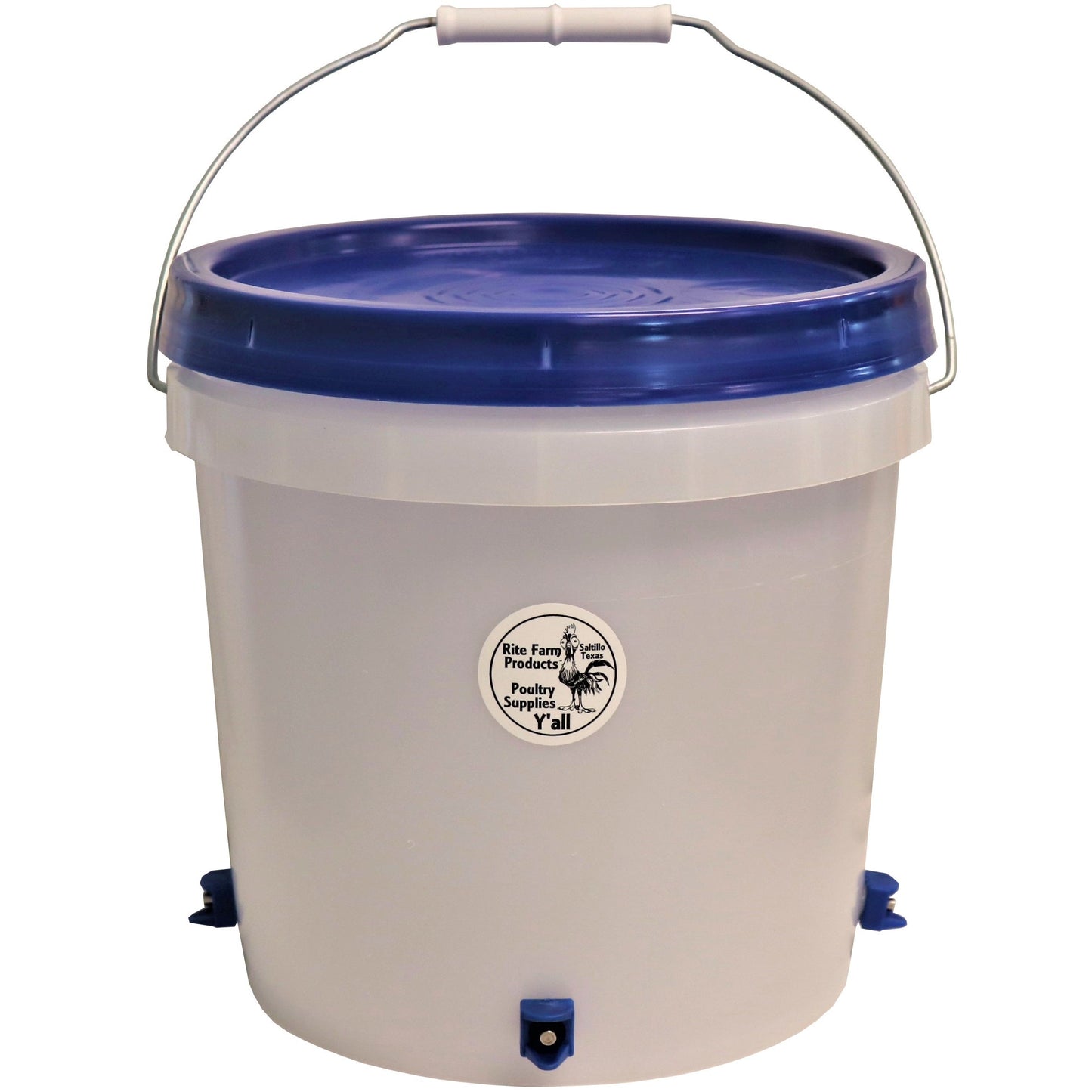 2 gallon chicken waterer with 4 poultry nipple drinker stations